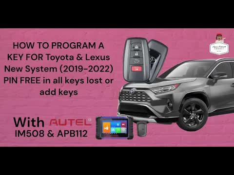 HOW TO PROGRAM A KEY FOR Toyota&Lexus New System (2019-2022)PIN FREE in all keys lost or add key